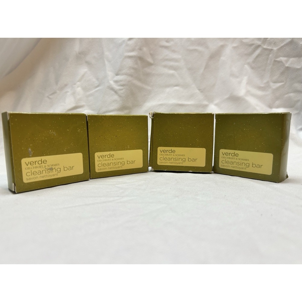 Gilchrist & Soames Verde Cleansing Bars 1.5 Oz Lot Of Four